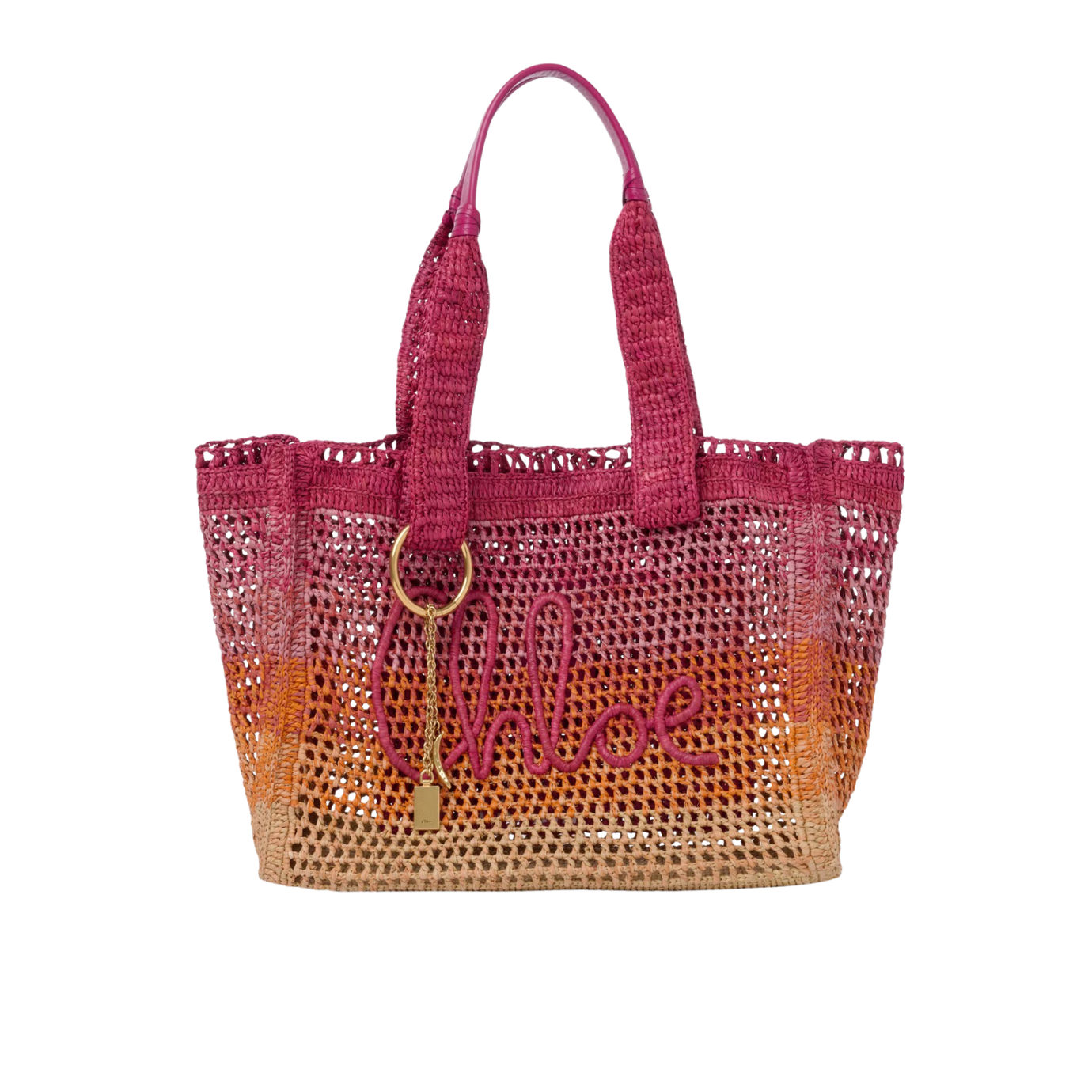 Visuel 1 : Collection Bordeaux Chloé | Sac cabas East west Summer Banana multi-orange | Boutique Parenthese Bordeaux