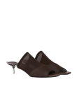 Visuel 2 : Collection Courrèges Bordeaux | Mule en mesh chocolat| Boutique Parenthese