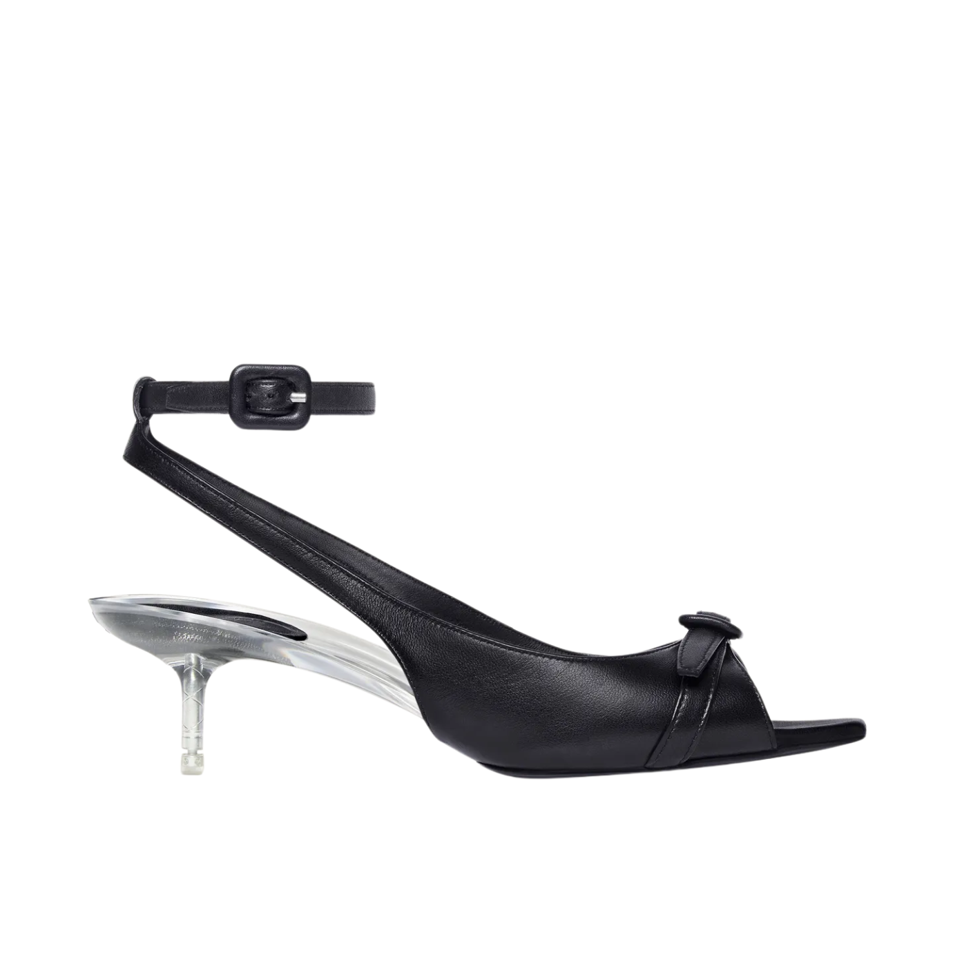 Visuel 1 : Collection Courrèges Bordeaux | Sandale en cuir noir| Boutique Parenthese