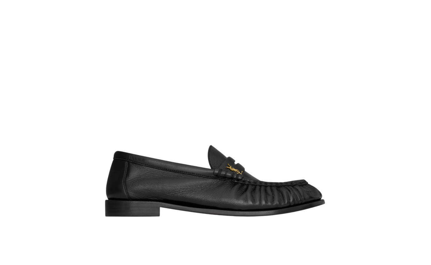 Visuel 1 : Saint Laurent Chaussure | Le loafer Supple en cuir noir | Boutique Parenthese Bordeaux