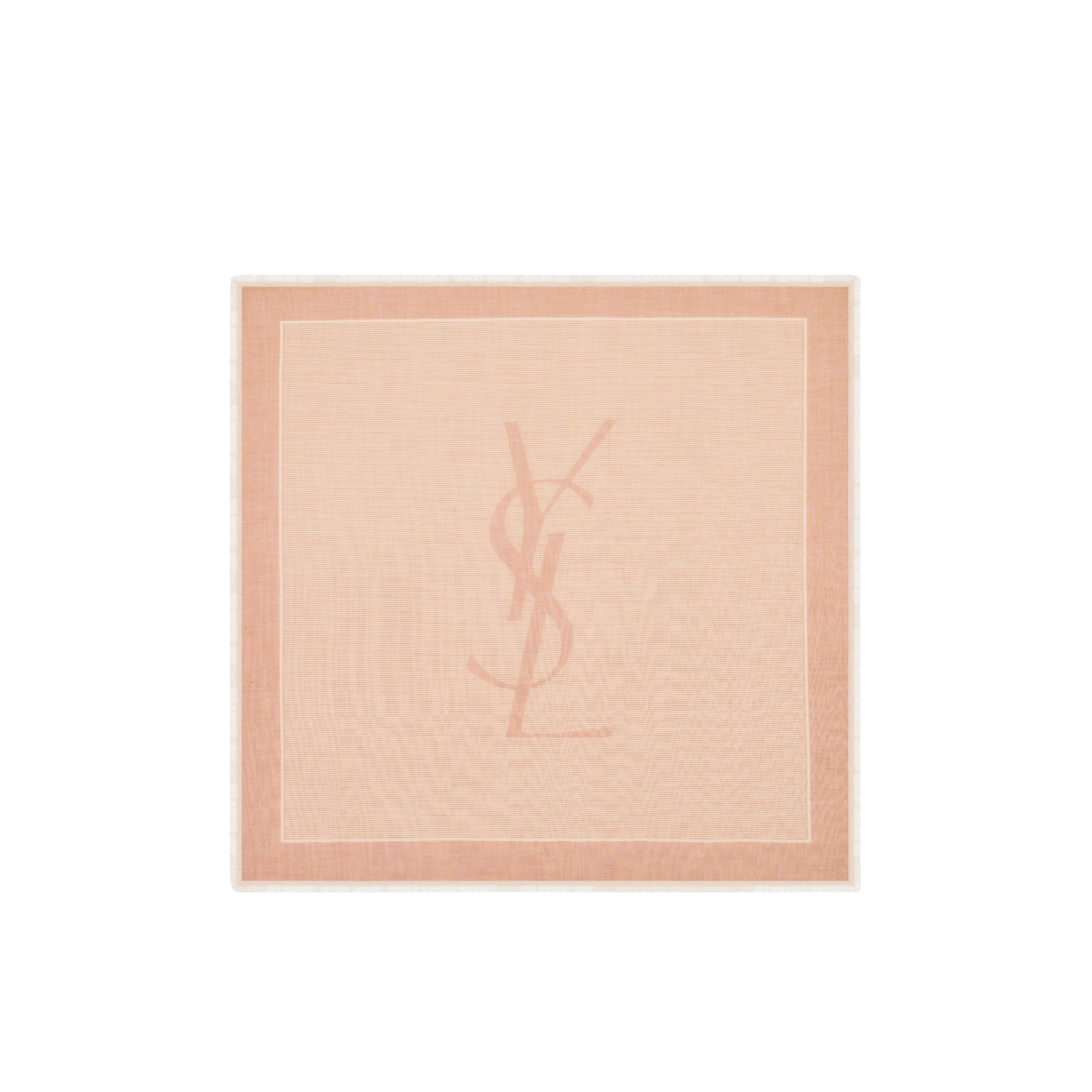 Visuel 2 : Saint Laurent | Grand carré rayures rose| Boutique Parenthese Bordeaux