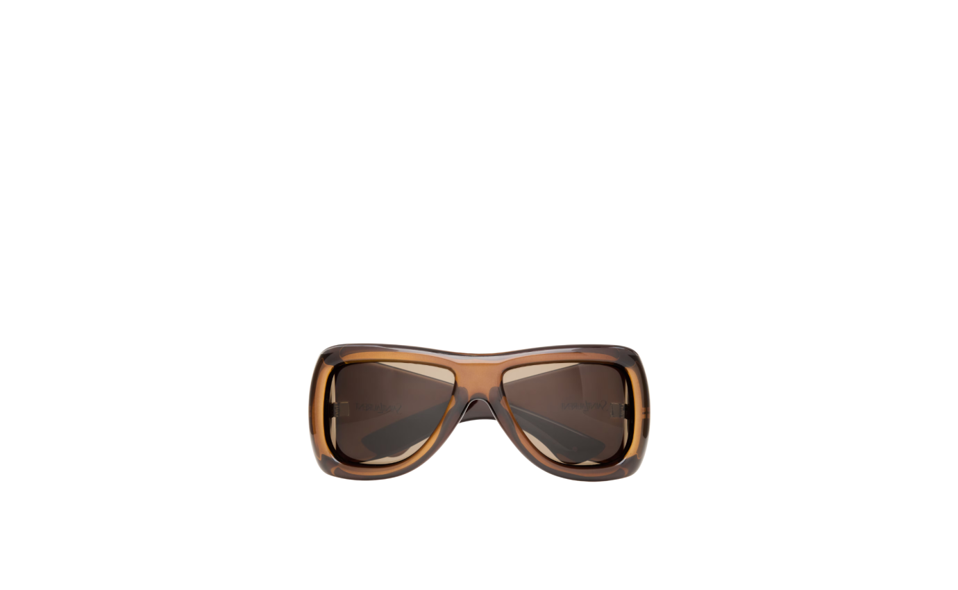 Visuel 1 : Saint Laurent Accessoire| Lunettes de soleil 902 HOWL cognac brown| Parenthese Bordeaux