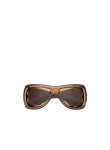 Visuel 1 : Saint Laurent Accessoire| Lunettes de soleil 902 HOWL cognac brown| Parenthese Bordeaux