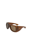 Visuel 2 : Saint Laurent Accessoire| Lunettes de soleil 902 HOWL cognac brown| Parenthese Bordeaux