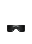 Visuel 1 : Saint Laurent Accessoire| Lunettes de soleil 902 HOWL noires| Parenthese Bordeaux