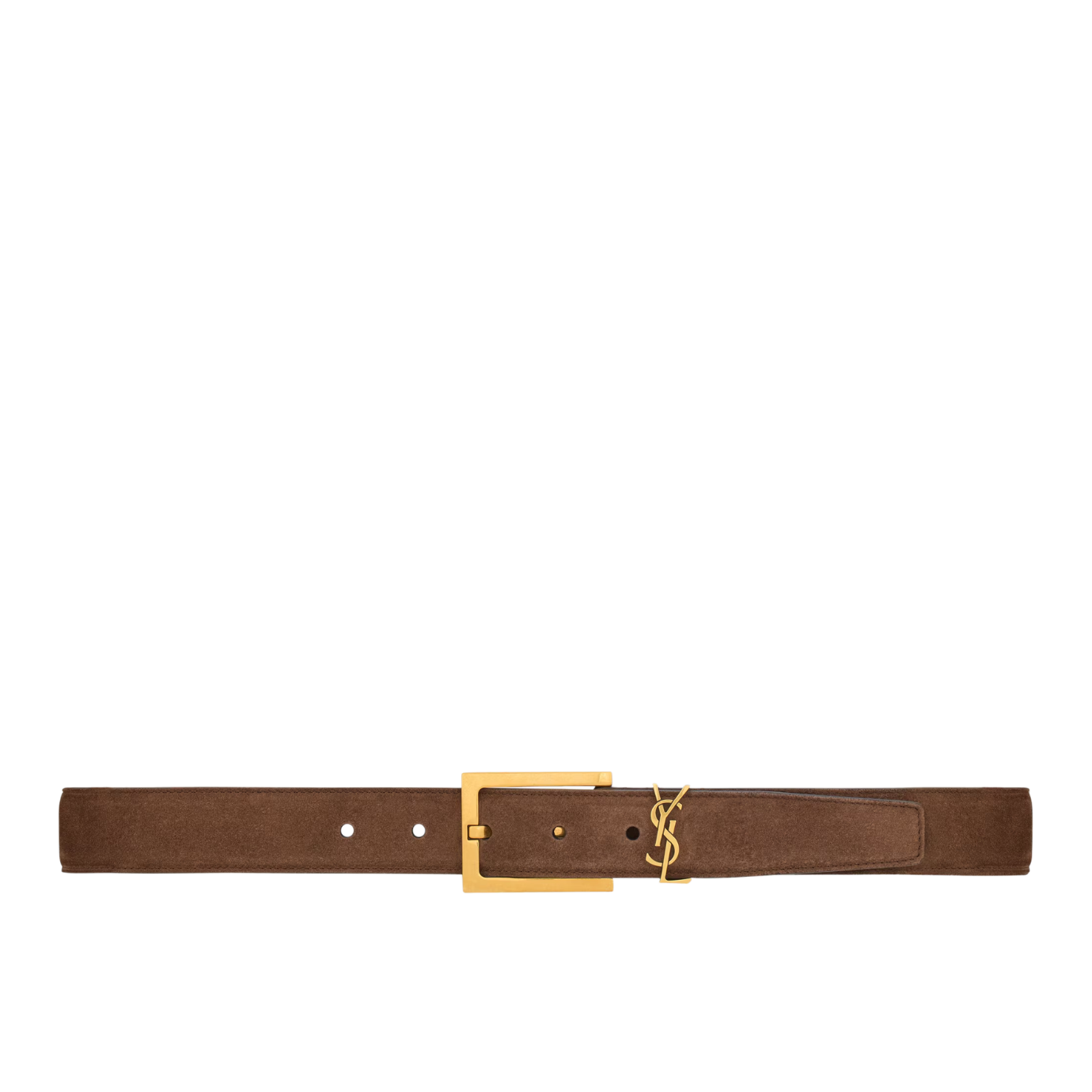 Visuel 1 : Collection Saint Laurent Bordeaux | Ceinture Cassandre en suède bark brown| Boutique Parenthese Bordeaux