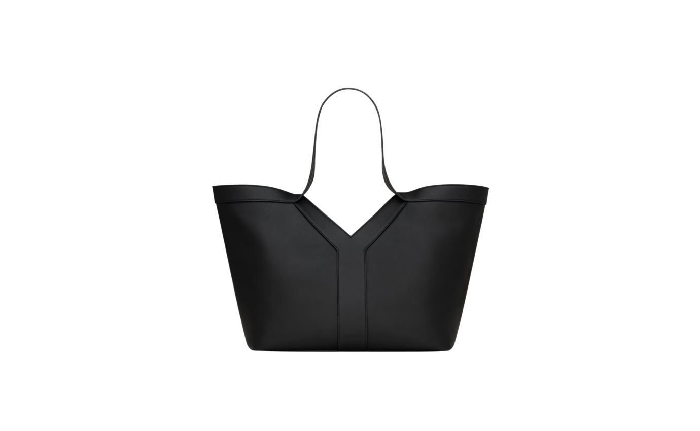 Visuel 1 : Saint Laurent | Cabas y small en cuir grainé noir | Boutique Parenthese Bordeaux