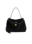 Visuel 2 : Collection Balenciaga|Sac Rodeo Medium en suede noir| Boutique Parenthese Bordeaux
