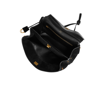 Visuel 6 : Collection Balenciaga|Sac Rodeo Medium en suede noir| Boutique Parenthese Bordeaux