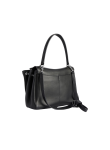 Visuel 3 : Collection Balenciaga Bordeaux | Sac Rodeo small en cuir noir argent | Sac de Luxe Parenthese Bordeaux