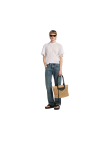 Visuel 6 : Collection Balenciaga Bordeaux | Panier le city medium raphia et noir | Sac de Luxe Parenthese Bordeaux