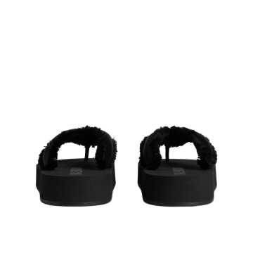 Visuel 3 : Collection Balenciaga Bordeaux | Tong jet lag noir| Chaussures de Luxe Parenthese Bordeaux