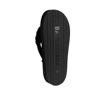 Visuel 5 : Collection Balenciaga Bordeaux | Tong jet lag noir| Chaussures de Luxe Parenthese Bordeaux