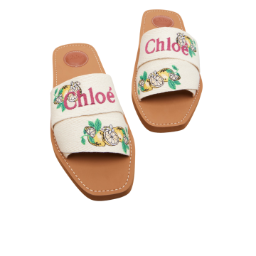 Visuel 4 : Collection Chloé Bordeaux | Mule Woody Citrus Yellow | Boutique de chaussures de Luxe Parenthese Bordeaux