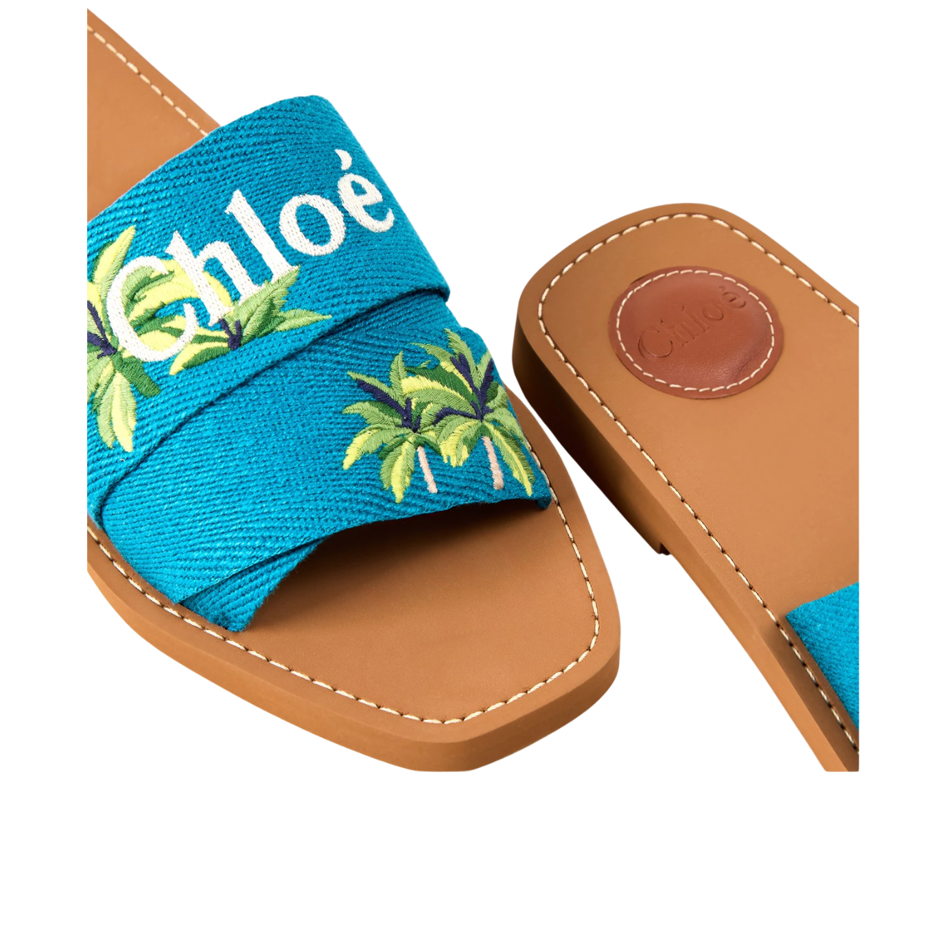 Visuel 3 : Collection Chloé Bordeaux | Mule Woody Palm Tree | Boutique de chaussures de Luxe Parenthese Bordeaux
