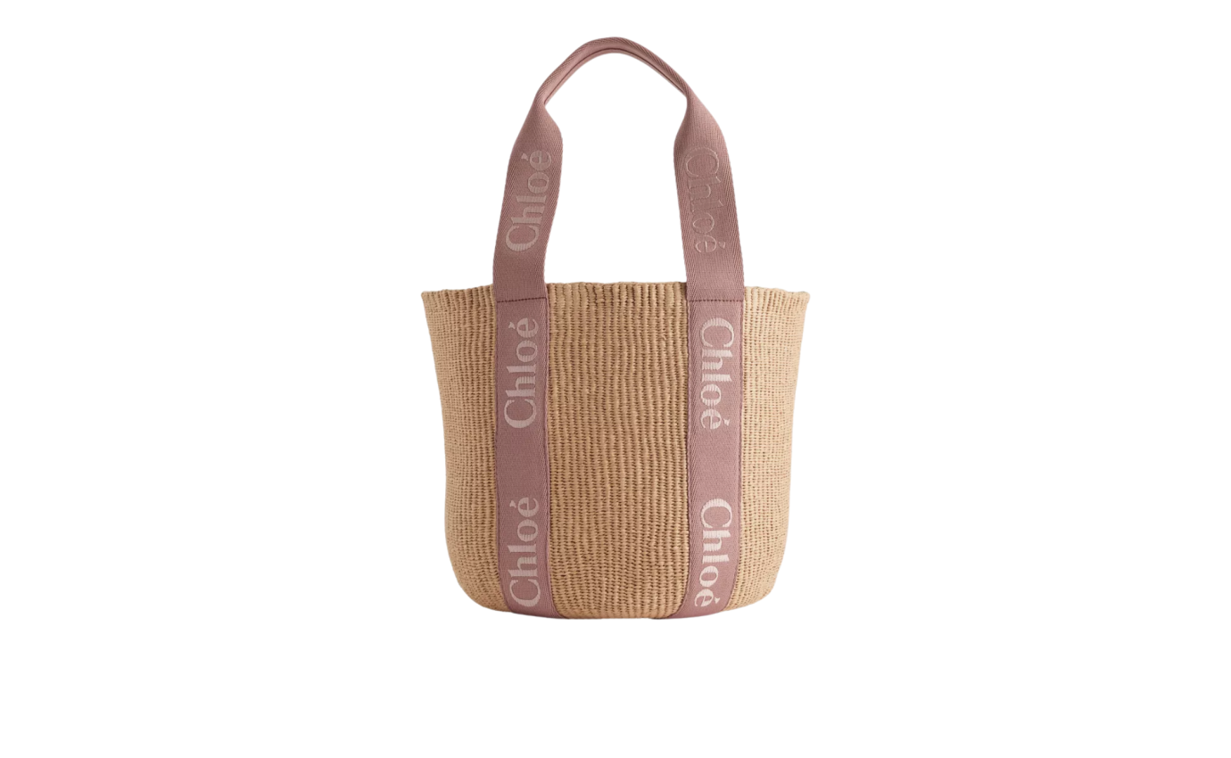 Visuel 1 : Chloé |Large Panier Woody Nougat | Boutique de Luxe Parenthese Bordeaux
