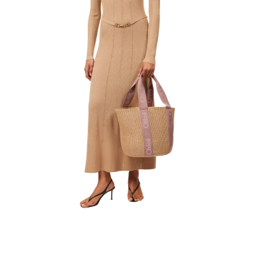 Visuel 4 : Chloé |Large Panier Woody Nougat | Boutique de Luxe Parenthese Bordeaux