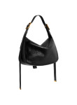 Visuel 4 : Collection Balenciaga Bordeaux | Sac Clicca medium en cuir d'agneau Arena noir| Sac de Luxe Parenthese Bordeaux