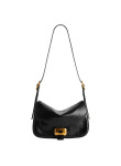 Visuel 3 : Collection Balenciaga Bordeaux | Sac Clicca medium en cuir d'agneau Arena noir| Sac de Luxe Parenthese Bordeaux