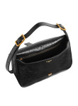Visuel 5 : Collection Balenciaga Bordeaux | Sac Clicca medium en cuir d'agneau Arena noir| Sac de Luxe Parenthese Bordeaux