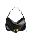 Visuel 1 : Collection Balenciaga Bordeaux | Sac Clicca medium en cuir d'agneau Arena noir| Sac de Luxe Parenthese Bordeaux
