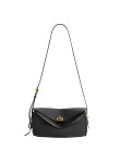 Visuel 2 : Collection Balenciaga Bordeaux | Sac Le 7 en cuir noir et veau velours muscade| Sac de Luxe Parenthese Bordeaux