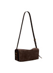 Visuel 3 : Collection Balenciaga Bordeaux | Sac Le 7 en veau velours moka et cuir nappa rubis| Sac de Luxe Parenthese Bordeaux