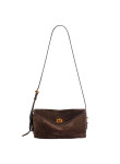 Visuel 2 : Collection Balenciaga Bordeaux | Sac Le 7 en veau velours moka et cuir nappa rubis| Sac de Luxe Parenthese Bordeaux