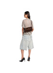 Visuel 5 : Collection Balenciaga Bordeaux | Sac Le 7 en veau velours moka et cuir nappa rubis| Sac de Luxe Parenthese Bordeaux