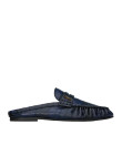 Visuel 1 : Collection Saint Laurent Bordeaux | Chaussures Loafer en cuir souple marine| Sac de Luxe Parenthese Bordeaux