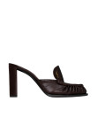 Visuel 1 : Collection Saint Laurent Bordeaux | Mule à talon Magnum marron | Boutique de chaussures de Luxe Parenthese Bordeaux