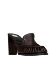 Visuel 3 : Collection Saint Laurent Bordeaux | Mule à talon Magnum marron | Boutique de chaussures de Luxe Parenthese Bordeaux