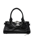 Visuel 1 : Chloé Sac Paddington en cuir noir argent| Boutique de sacs de Luxe Parenthese