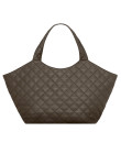 Visuel 4 : Saint Laurent | Sac icare médium en cuir matelassé kaki | Boutique Parenthese Bordeaux
