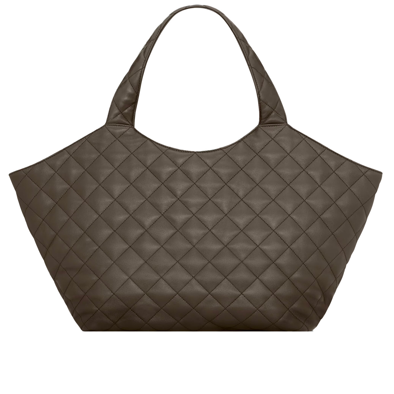 Visuel 4 : Saint Laurent | Sac icare médium en cuir matelassé kaki | Boutique Parenthese Bordeaux
