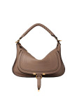 Visuel 1 : Chloé | Sac Marcie small en cuir deep taupe | Boutique Parenthese Bordeaux