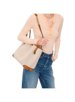 Visuel 6 : Chloé| Cabas Clover en toile et cuir brown | Boutique Parenthese Bordeaux