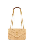 Visuel 2 : Saint Laurent Sac | Loulou small en raphia et bijouterie or | Boutique Parenthese Bordeaux