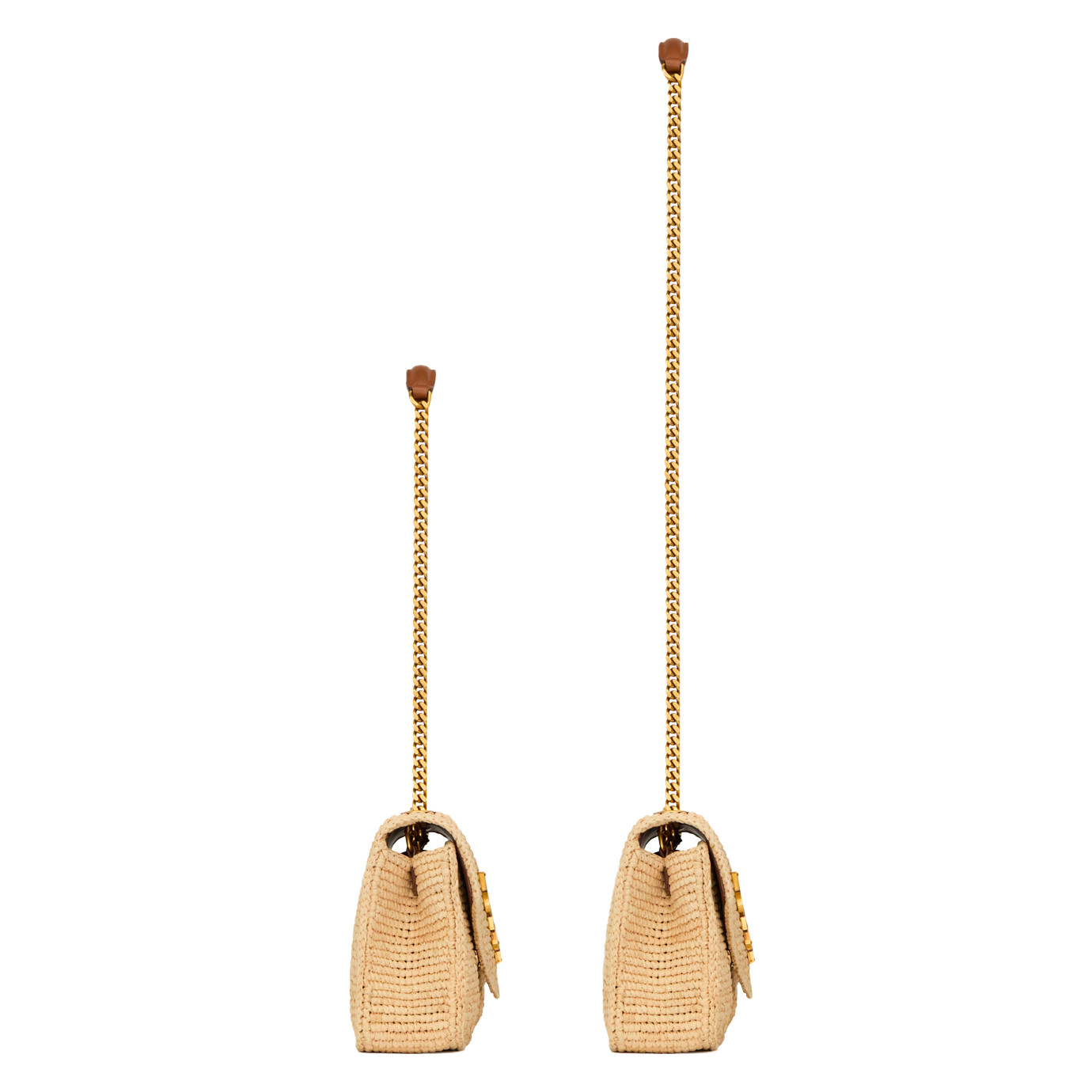 Visuel 4 : Saint Laurent Sac | Loulou small en raphia et bijouterie or | Boutique Parenthese Bordeaux