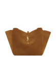 Visuel 1 : Collection Saint Laurent Bordeaux | Sac le 5 à 7 Béa small en veau velours caramel| Boutique Parenthese Bordeaux
