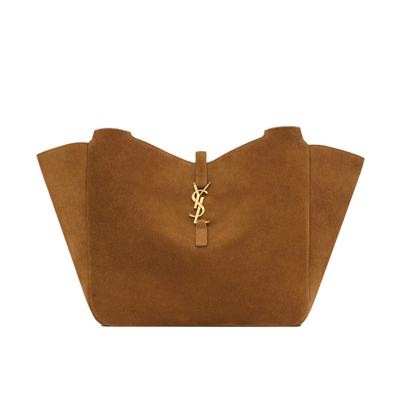 Visuel 1 : Collection Saint Laurent Bordeaux | Sac le 5 à 7 Béa small en veau velours caramel| Boutique Parenthese Bordeaux