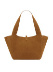 Visuel 3 : Collection Saint Laurent Bordeaux | Sac le 5 à 7 Béa small en veau velours caramel| Boutique Parenthese Bordeaux