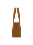 Visuel 4 : Collection Saint Laurent Bordeaux | Sac le 5 à 7 Béa small en veau velours caramel| Boutique Parenthese Bordeaux