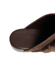 Visuel 4 : Collection Chloé Bordeaux | Chaussures sabot Jeannette en veau velours marron| Boutique Luxe Parenthese Bordeaux