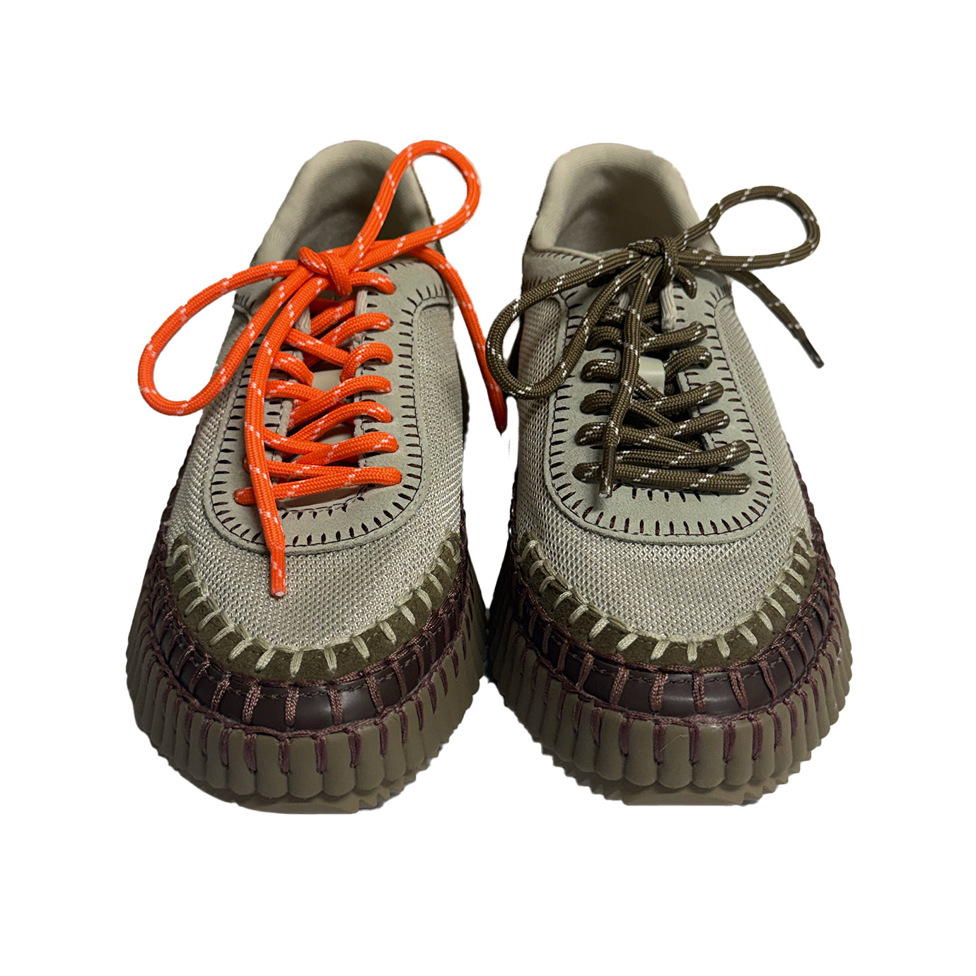 Visuel 3 : Collection Chloé chaussures | Sneakers Nama army green| Boutique Parenthese Bordeaux