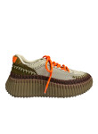 Visuel 1 : Collection Chloé chaussures | Sneakers Nama army green| Boutique Parenthese Bordeaux