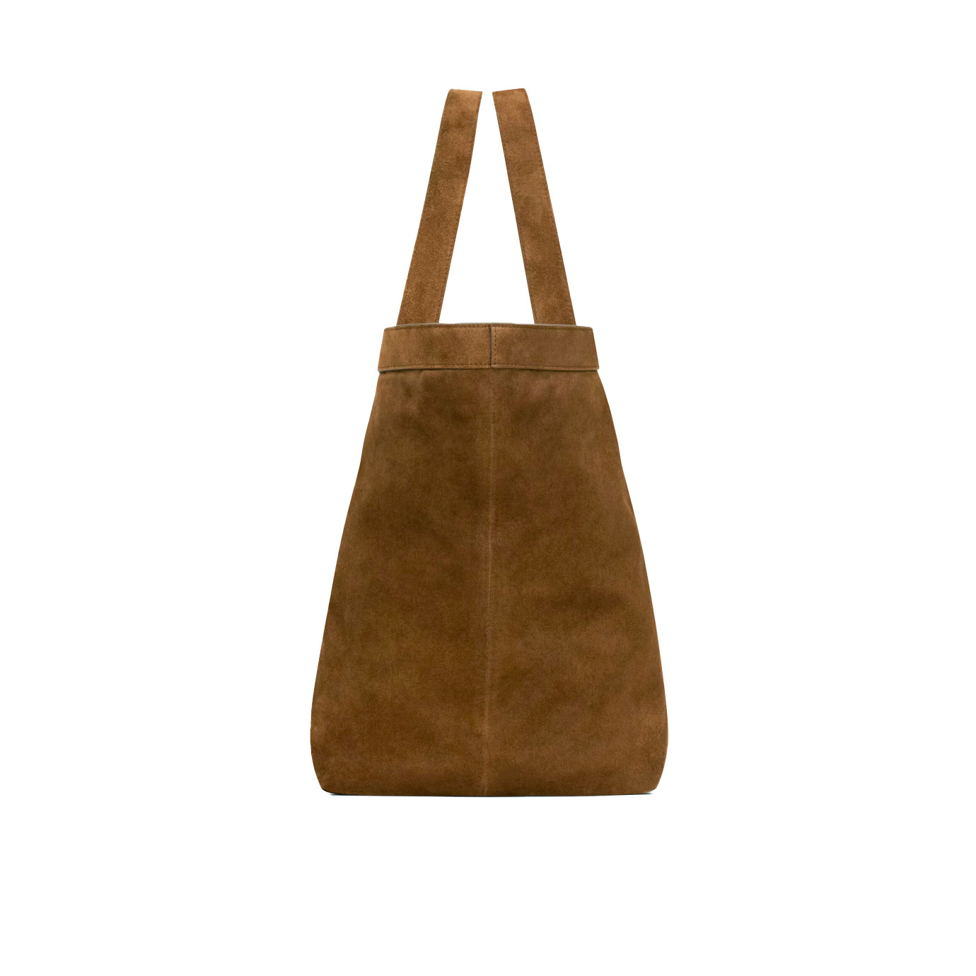 Visuel 3 : Saint Laurent | Cabas y small en veau velours camel| Boutique Parenthese Bordeaux
