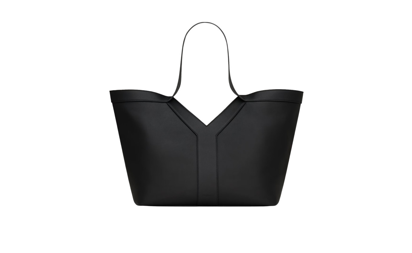 Visuel 1 : Saint Laurent | Cabas y small en cuir grainé noir | Boutique Parenthese Bordeaux