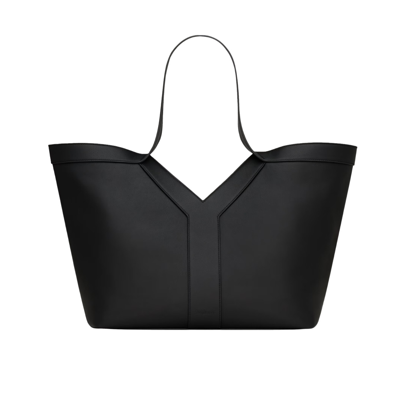 Visuel 1 : Saint Laurent | Cabas y small en cuir grainé noir | Boutique Parenthese Bordeaux