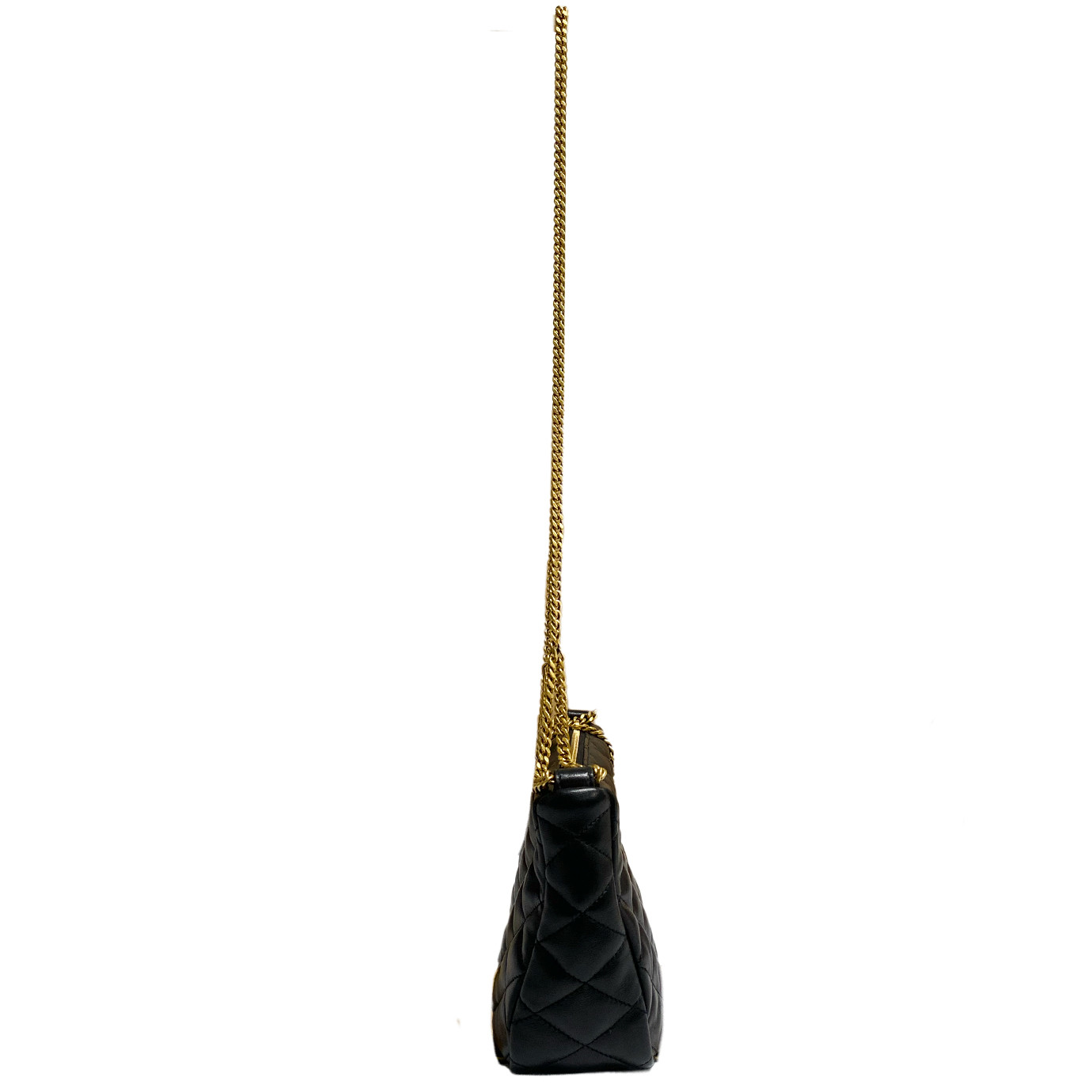Visuel 3 : Collection Saint Laurent Bordeaux | Sac pochette gaby cuir noir| Boutique Parenthese Bordeaux